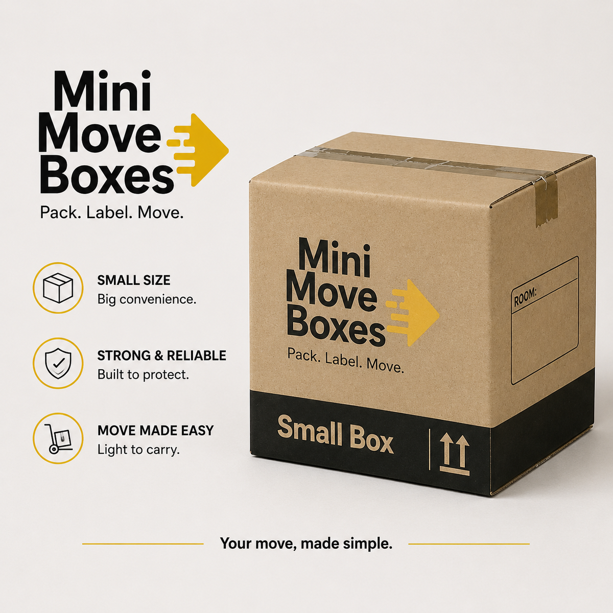 Mini Move Boxes – Small Cardboard Moving Box