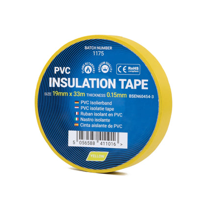 Yellow Electrical Tape 19mm - PVC Insulation Tape